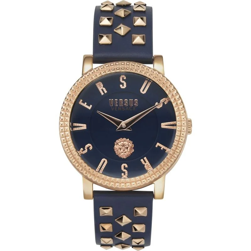 Men's Oval Case Design Dress Watches-Versus Versace Ladies Blue Watch VSPEU0319