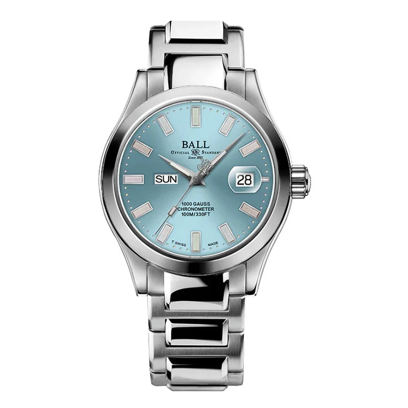 Unisex Autumn Style Watches-Ball Engineer III Marvelight Chronometer Ice Blue Watch NM9036C-S1C-IBER