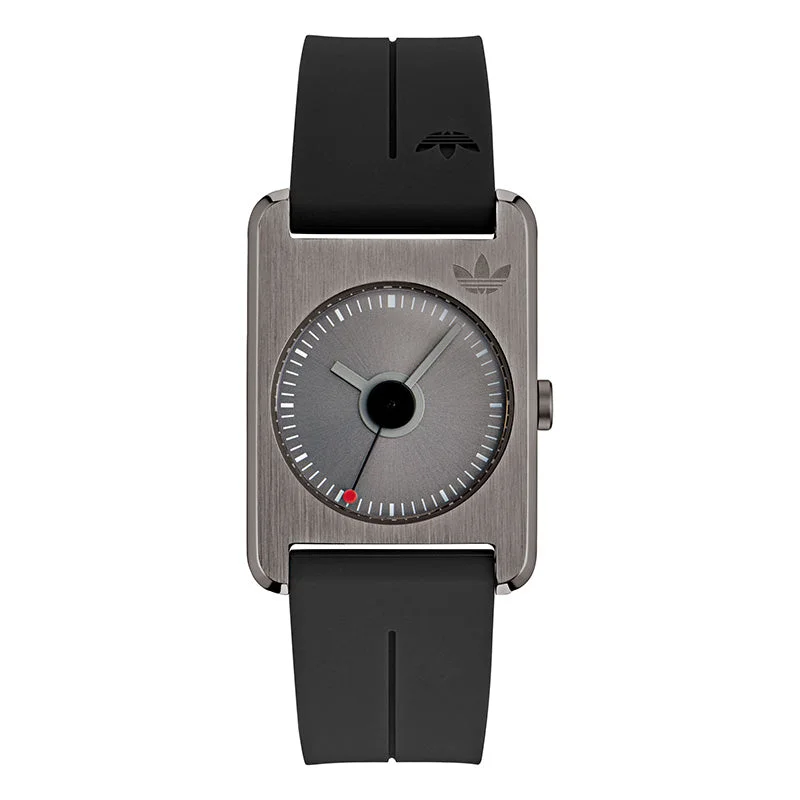 Unisex Personalized Style Watches-Adidas Originals Retro Pop One Unisex Gunmetal Watch AOST23563
