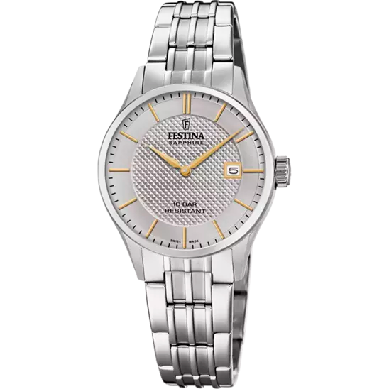 Men's Swiss Valentine's Day Edition-Festina Ladies 29mm Grey Silver Watch F20006/2