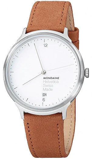 Men's Swiss Analog Edition-Mondaine Watch Helvetica No1 Light Brown MH1.L2210.LG