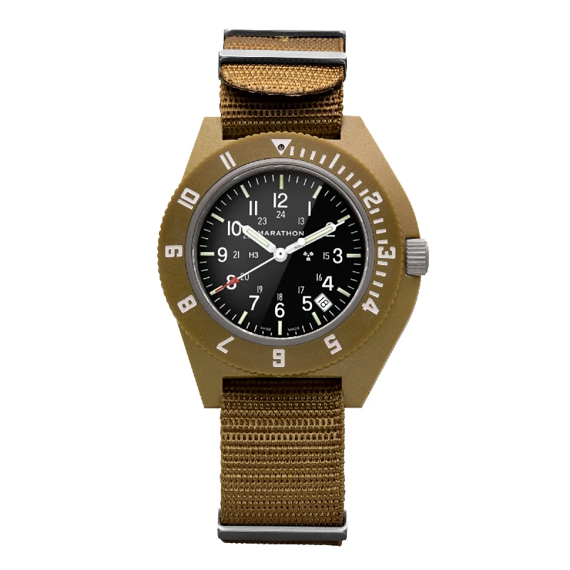 Men's Field Watches Styles-41mm Desert Tan Pilot's Navigator with Date (Quartz)