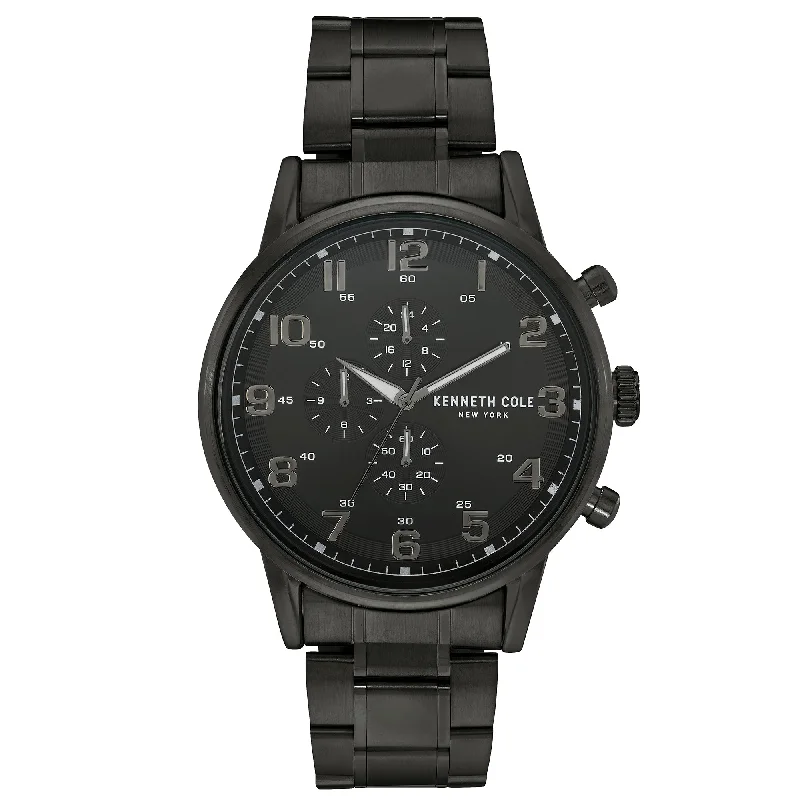 Men's Office Wear Design Dress Watches-Kenneth Cole Men's Black Watch KC51092003