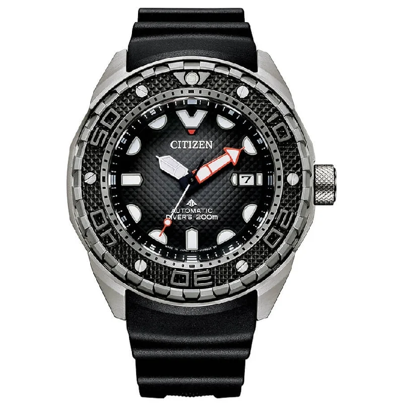Men's French Made Design Sports Watches-Orologio Citizen NB6004-08E Promaster Orca Whale gomma