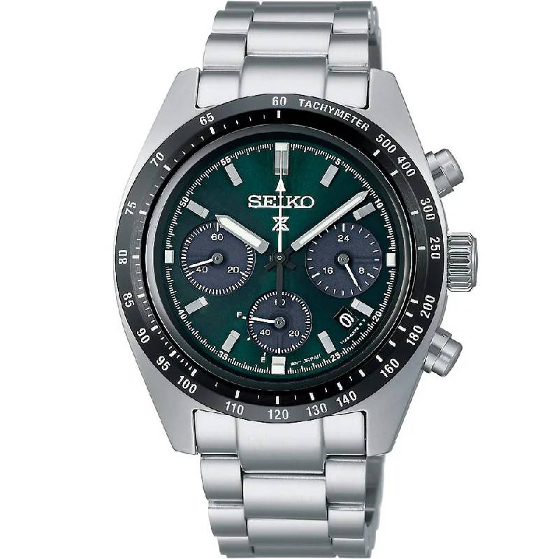 Men's Office Wear Style Men's Digital Watches-Seiko Prospex SSC933P Speedtimer Solar Chronograph