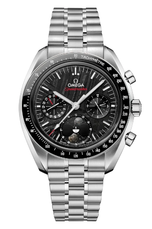 Men's Designer Design Dress Watches-Omega Speedmaster Double Moonphase Co-Axial Master Chronometer Chronograph 304.30.43.52.01.001