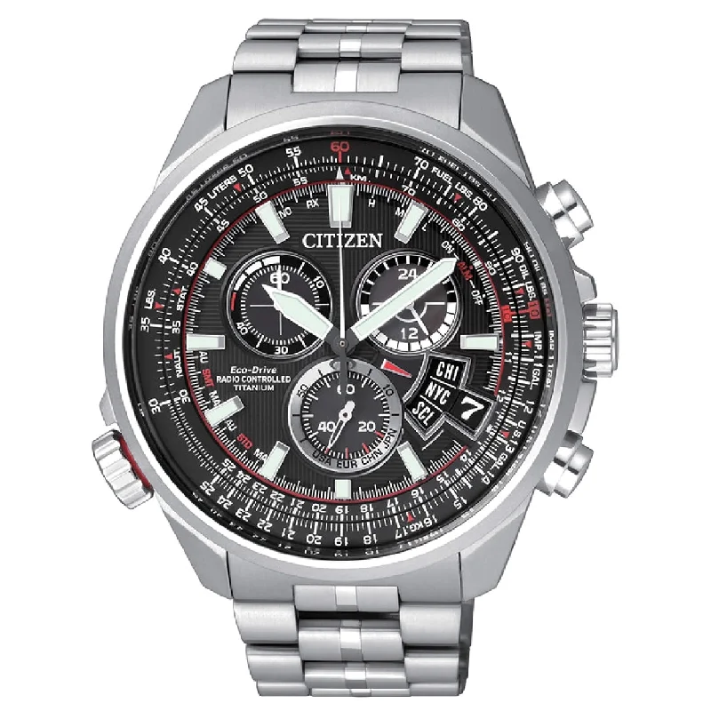 Men's Durable Radio Watches-Orologio Citizen BY0120-54E radiocontrollato in supertitanium