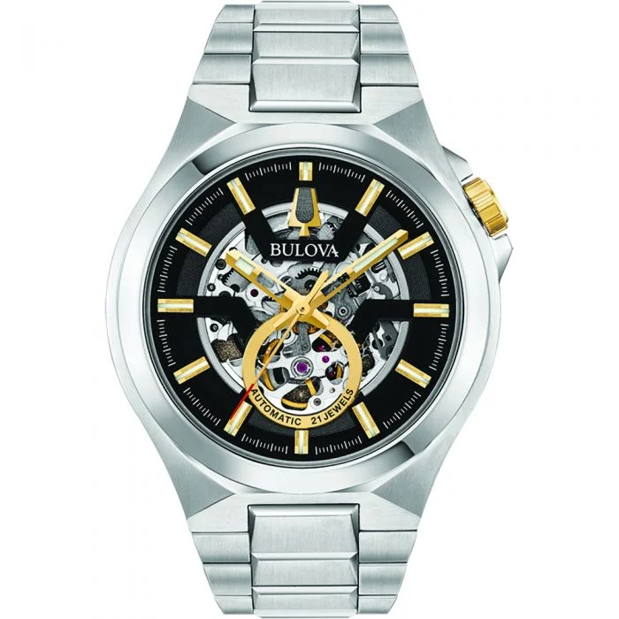 Men's Mechanical Watch High-End Style-Bulova 98A224 Classic Automatic