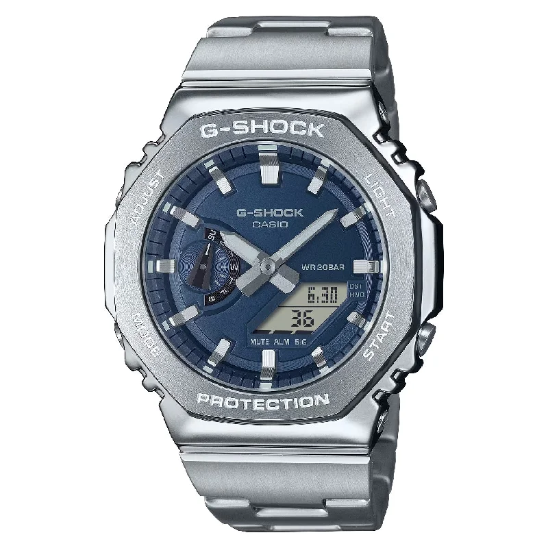 Men's Smart Style Men's Sports Watches-Orologio G-Shock acciaio GM-2110D-2BER quadrante blu Men's Smart Style Men's Sports Watches-Orologio G-Shock acciaio GM-2110D-2BER quadrante blu