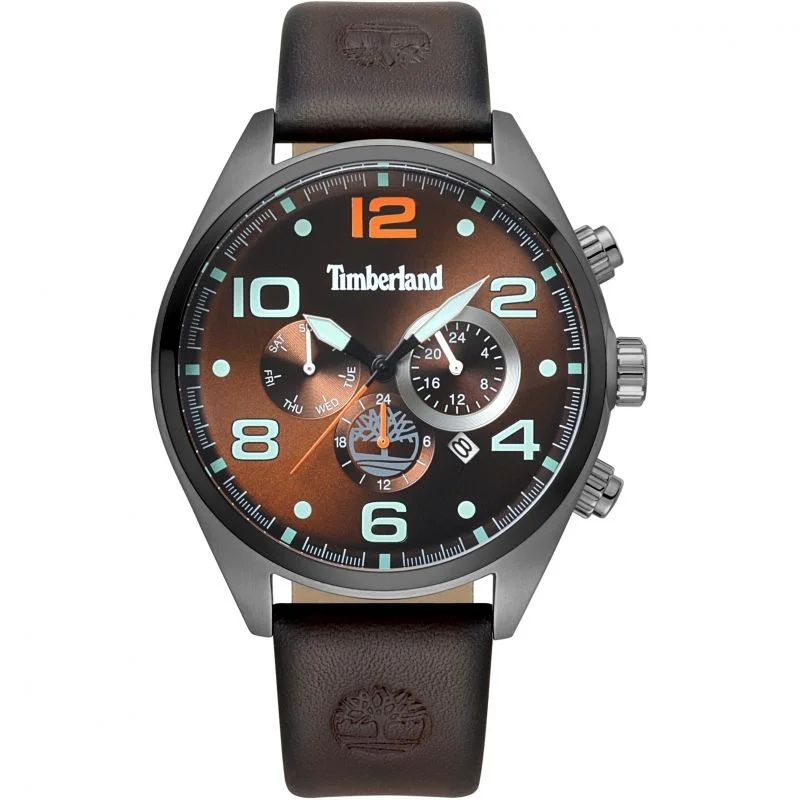 Men's Field Watches European Made Edition-Timberland Whitman Brown Chronograph Watch 15477JSU/12
