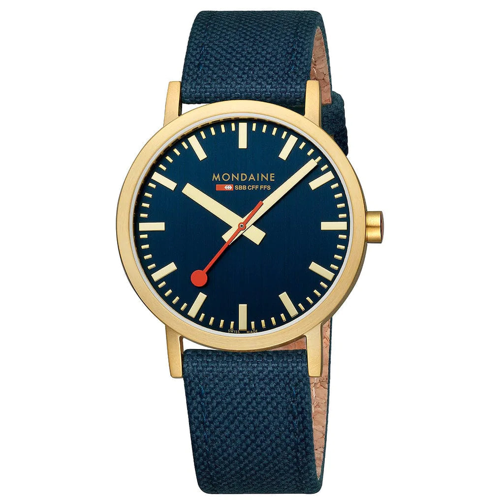 Men's Kinetic Style Men's Watches-Mondaine Classic Unisex Blue Watch A660.30360.40SBQ