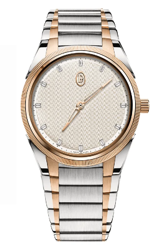 Men's Rectangular Case Design Dress Watches-Parmigiani Fleurier Tonda PF Automatic Bicolor Citrine 36mm PFC804-1020004-100182