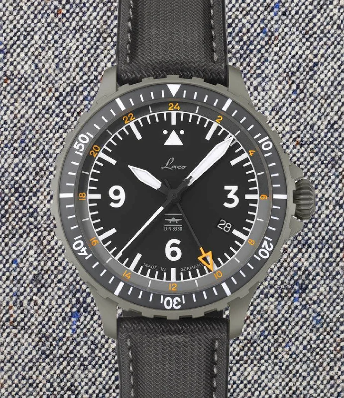 Men's Field Watches Swiss Made Edition-Laco Hamburg Din