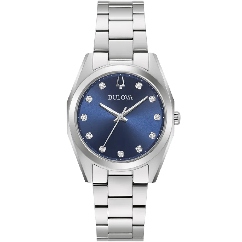 Men's Automatic Wind Style Men's Digital Watches-Bulova Classic 96P229 Diamond Set