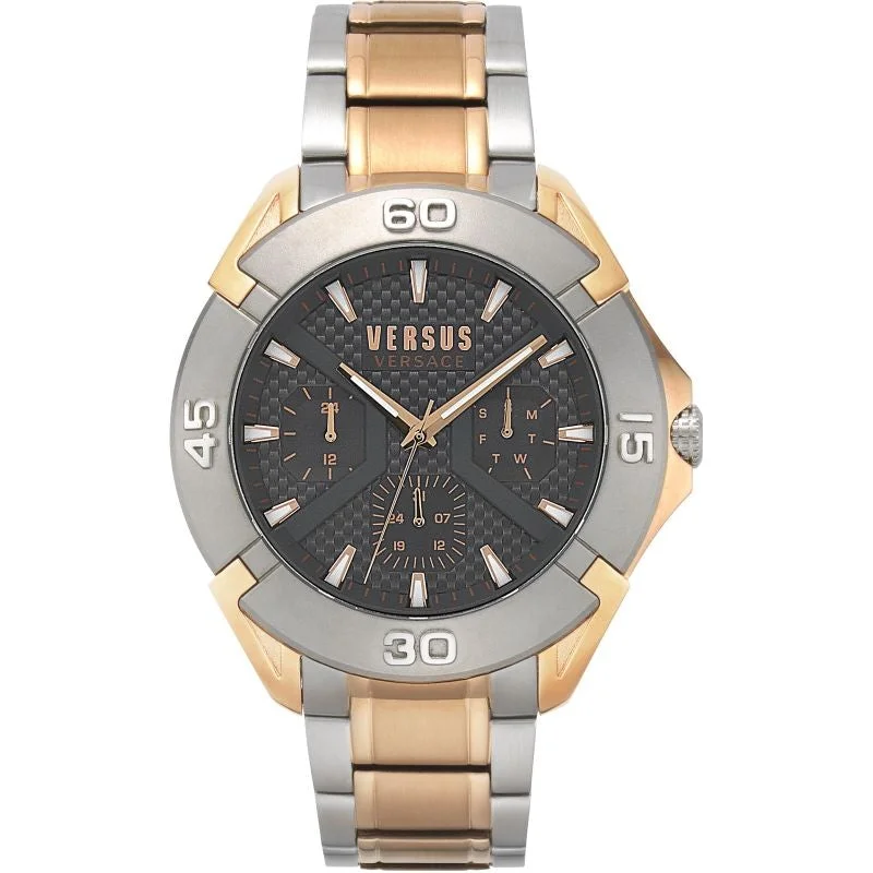 Men's Date Night Dress Watches-Versus Versace Men's Two-Tone VSP1W0819
