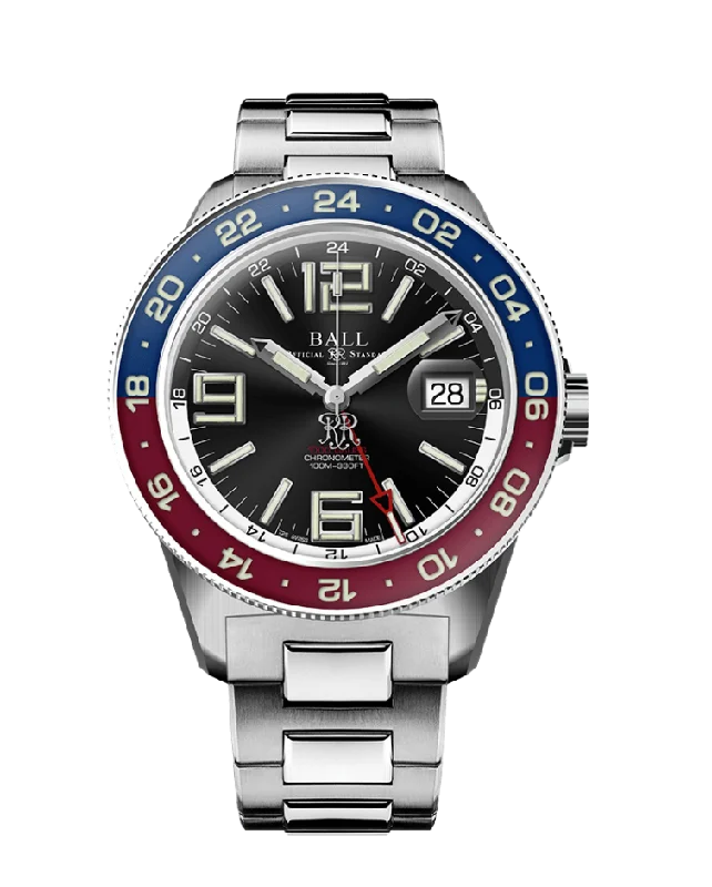 Men's Swiss Hand-Wound Edition-Ball Men's Watch Engineer III Maverick GMT Black DG3028C-S1CJ-BK Men's Swiss Hand-Wound Edition-Ball Men's Watch Engineer III Maverick GMT Black DG3028C-S1CJ-BK