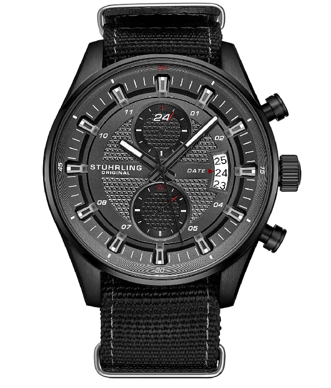 Black Dial / Black Case / Black Canvas Strap Tang Buckle