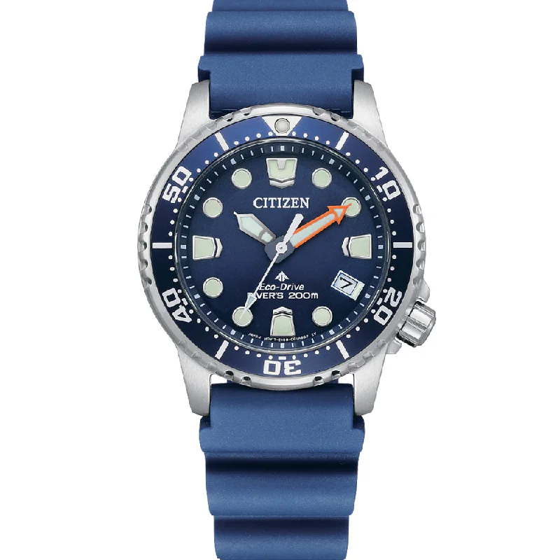 Men's Date Night Design Digital Watches-Citizen Eco-Drive EO2021-05L Promaster Marine 37mm