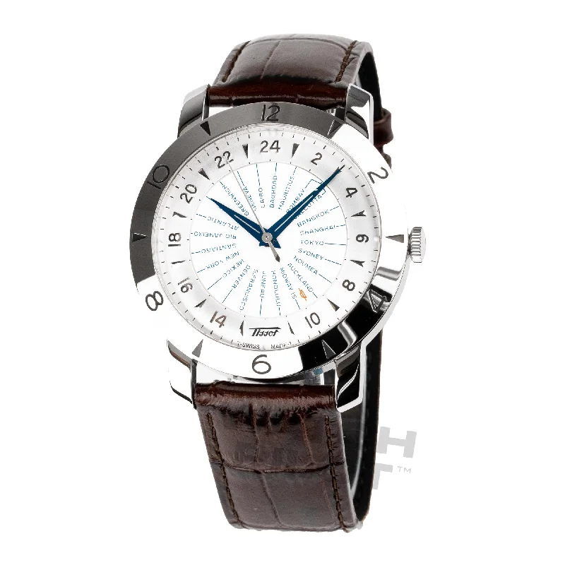 Men's GMT Watches with Reliable Warranty -Tissot Heritage Navigator Automatic 160th Anniversary COSC Men's Watch T0786411603700 Men's GMT Watches with Reliable Warranty -Tissot Heritage Navigator Automatic 160th Anniversary COSC Men's Watch T0786411603700