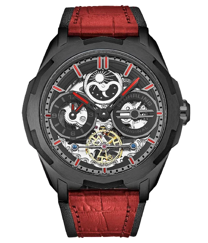 Black Dial/ Red Strap/ Black Bezel