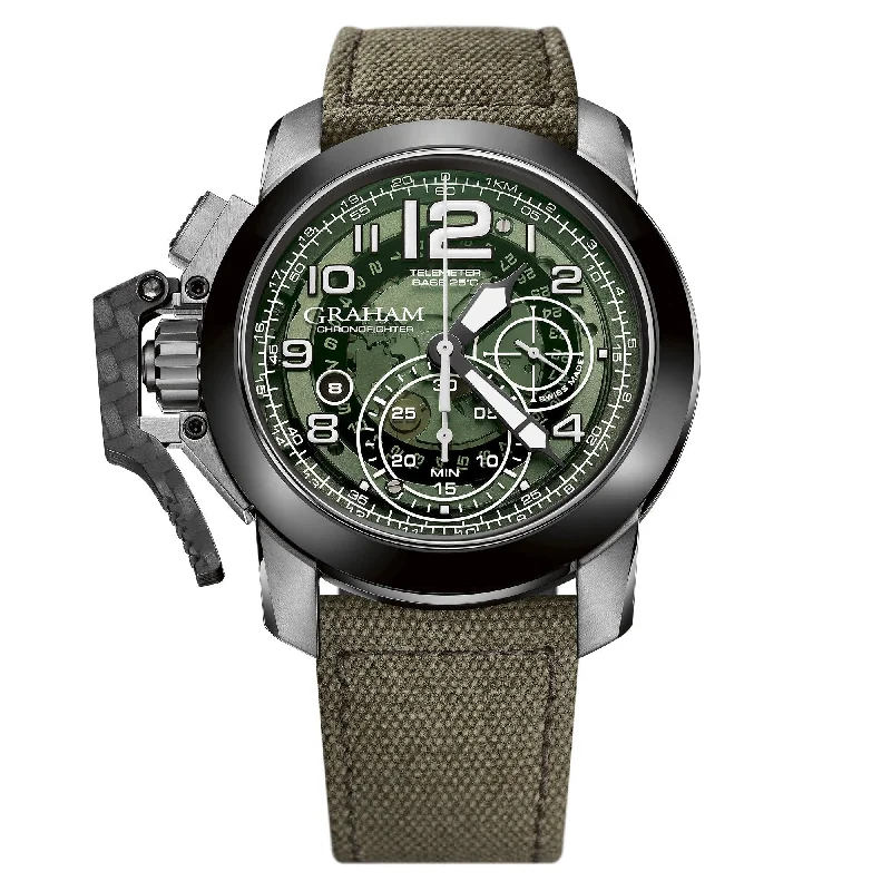 Men's Field Watches Trends-Graham Green Chronofighter Steel Target Watch 2CCAC.G03A