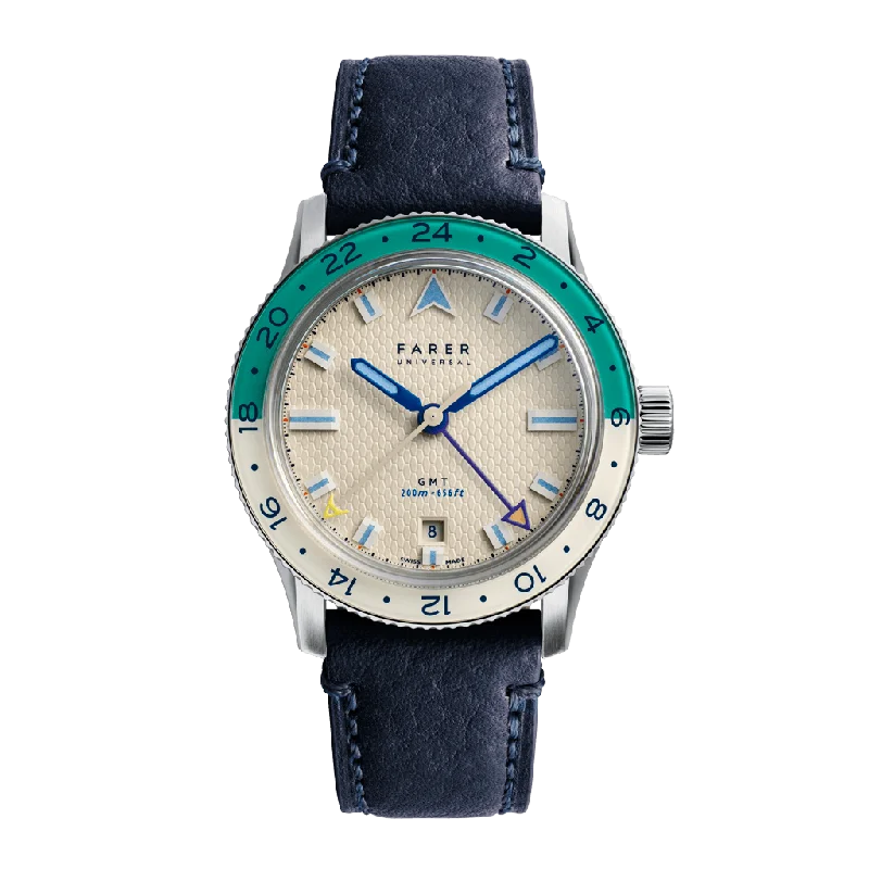 Men's GMT Watches with Titanium Case -​Charlton Green - 38mm