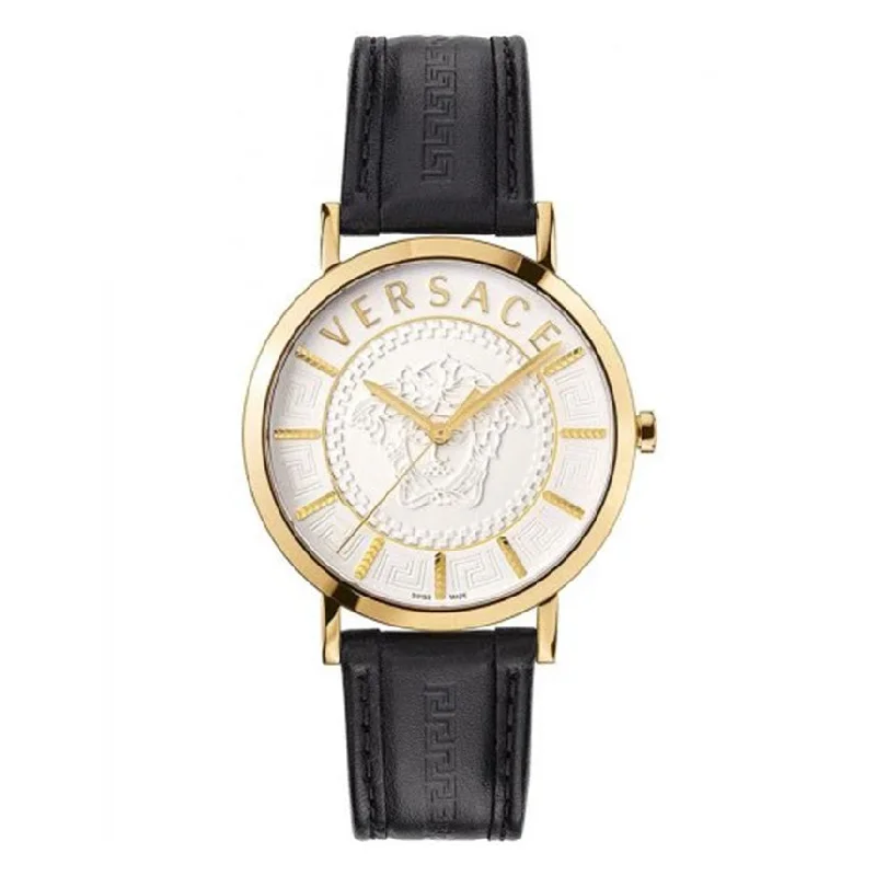 Men's Swiss Watch Personalized-Versace Men's Watch V-Essential White Gold VEJ400221