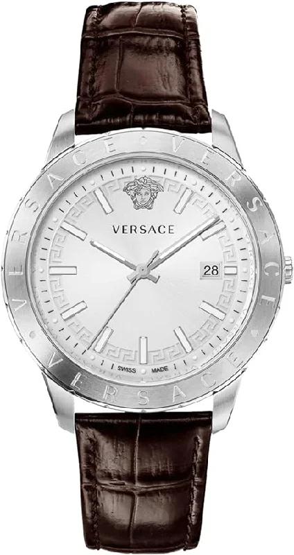 Men's Swiss Romantic Dinner Edition-Versace Men's Watch Univers White Brown VE2C00121