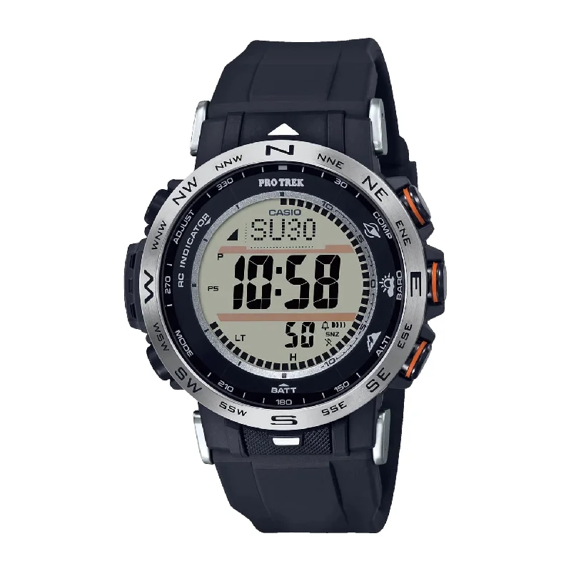 Men's Automatic Time Adjustment Watches-Orologio Casio Pro Trek PRW-30-1AER solare radiocontrollato