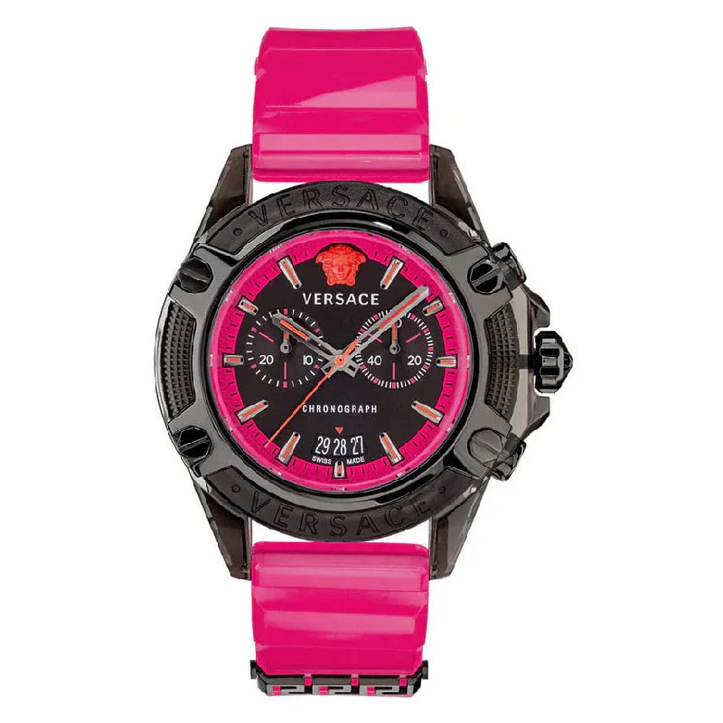 Unisex New Year's Eve Style Watches-Versace Unisex Watch Chronograph Active Pink VEZ700221