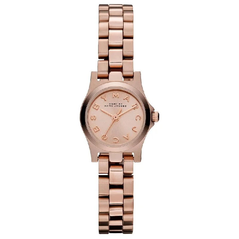 Men's Date Night Style Dress Watches-Marc Jacobs MBM3200 Ladies Dinky Rose Gold Watch