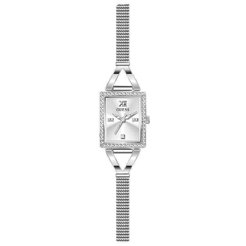 Men's American Made Design Dress Watches-Guess GW0400L1 Ladies Grace Silver Watch