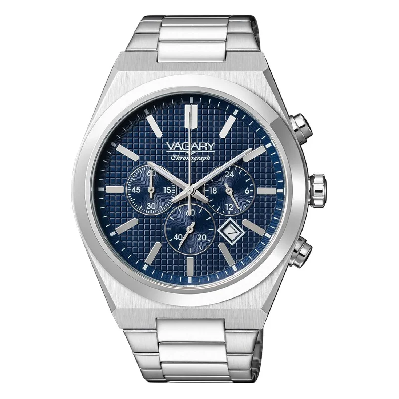 Men's Summer Design Sports Watches-Cronografo Vagary Timeless by Citizen IV4-918-71 quadrante blu