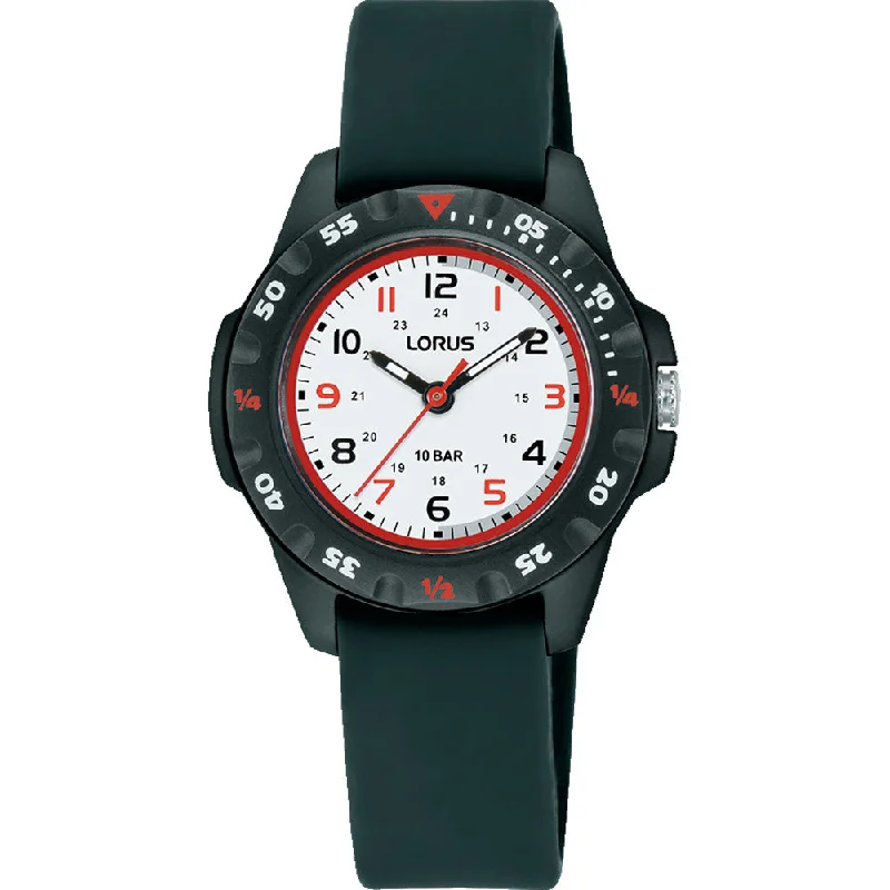 Kid's Waterproof Watches for Swimming-Lorus RRX59JX-9 Time Teacher