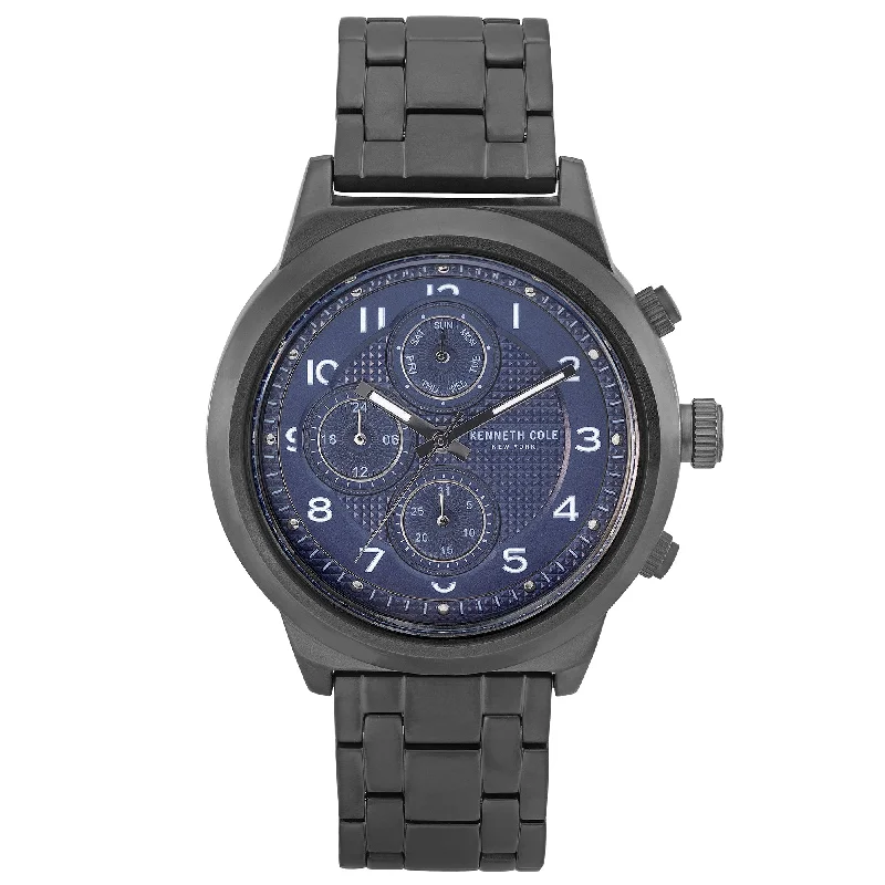 Men's Asian Made Dress Watches-Kenneth Cole Men's Black Watch KC50884004