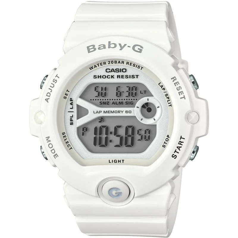 Men's Japanese Made Digital Watches-Casio Baby-G Ladies Watch for Runners White BG-6903-7BER