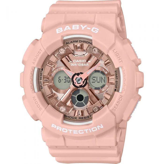Mens Elegant Style Smart Watches-Baby-G BA-130-4ADR