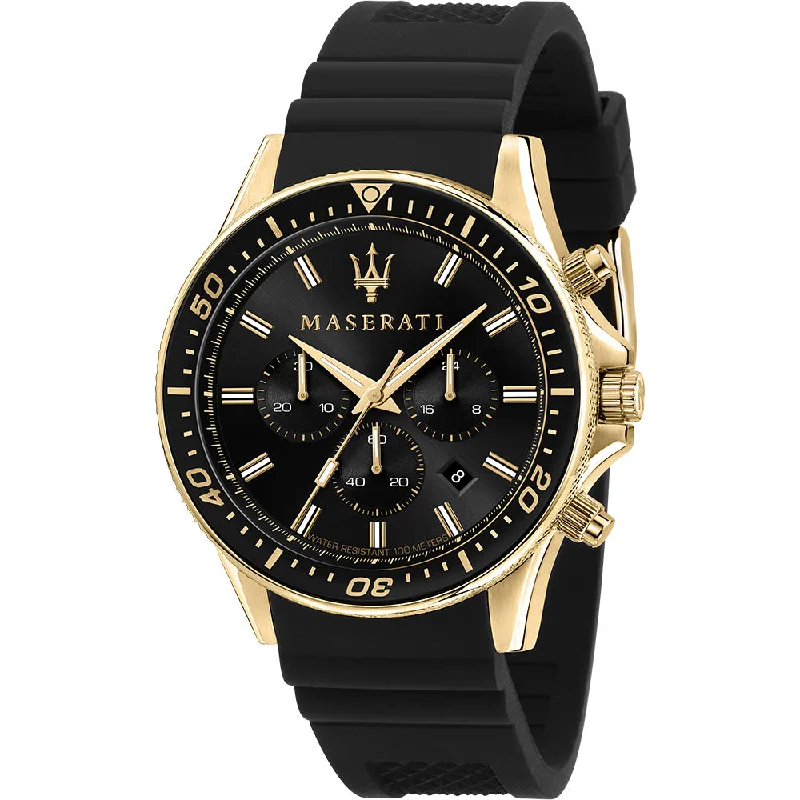 Men's Date Night Style Men's Digital Watches-Maserati R8871640001 Sfida Chronograph