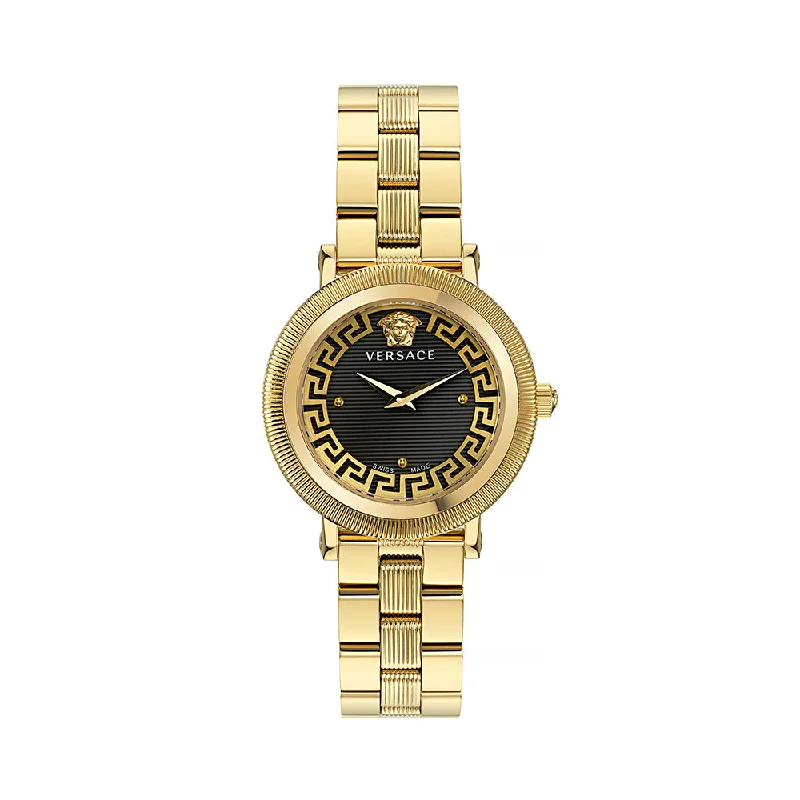 Men's Swiss Analog Edition-Versace Greca Flourish Ladies Gold Watch VE7F00623