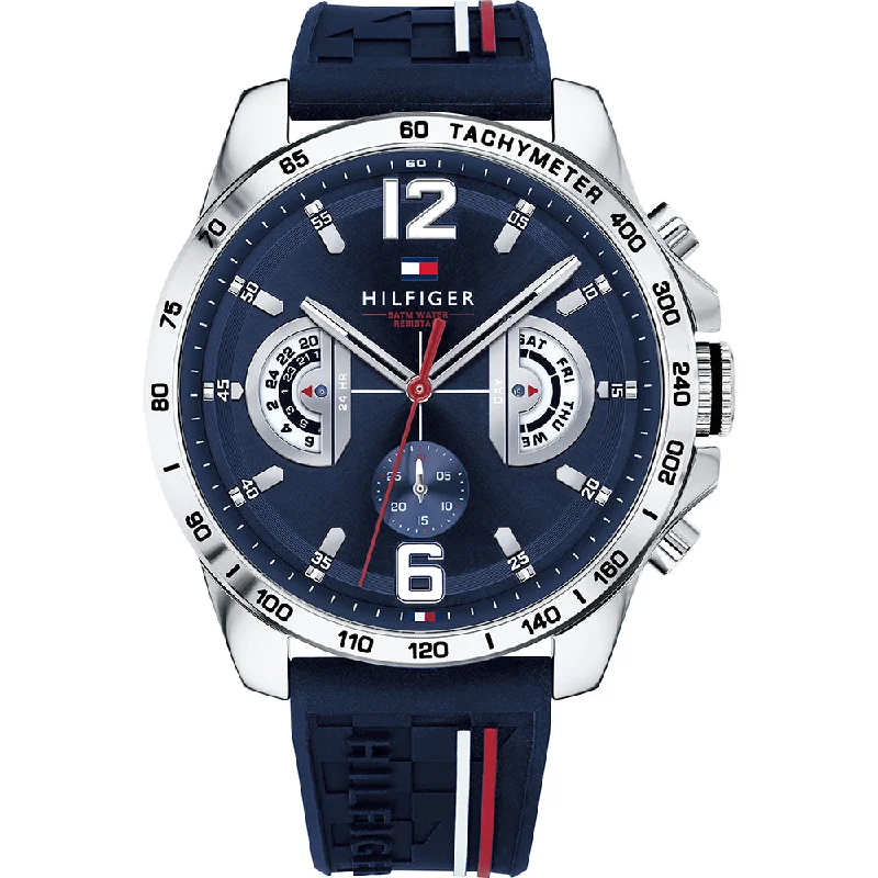 Men's Sophisticated Design Digital Watches-Tommy Hilfiger Decker 1791476 Multi-Function