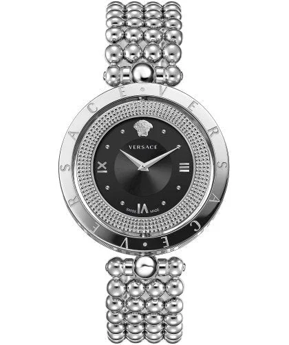 Men's Swiss Watch Collection-Versace Ladies Watch Eon 34mm Black Bracelet VE7901523