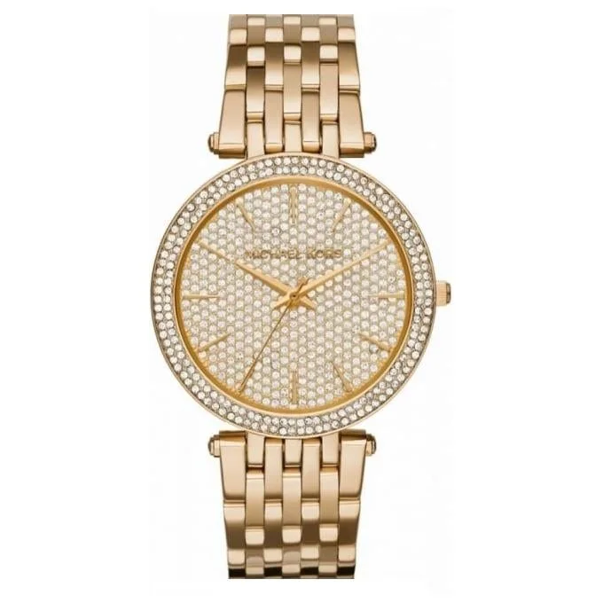 Men's Everyday Wear Dress Watches-Michael Kors MK3438 Ladies Darci Gold Watch