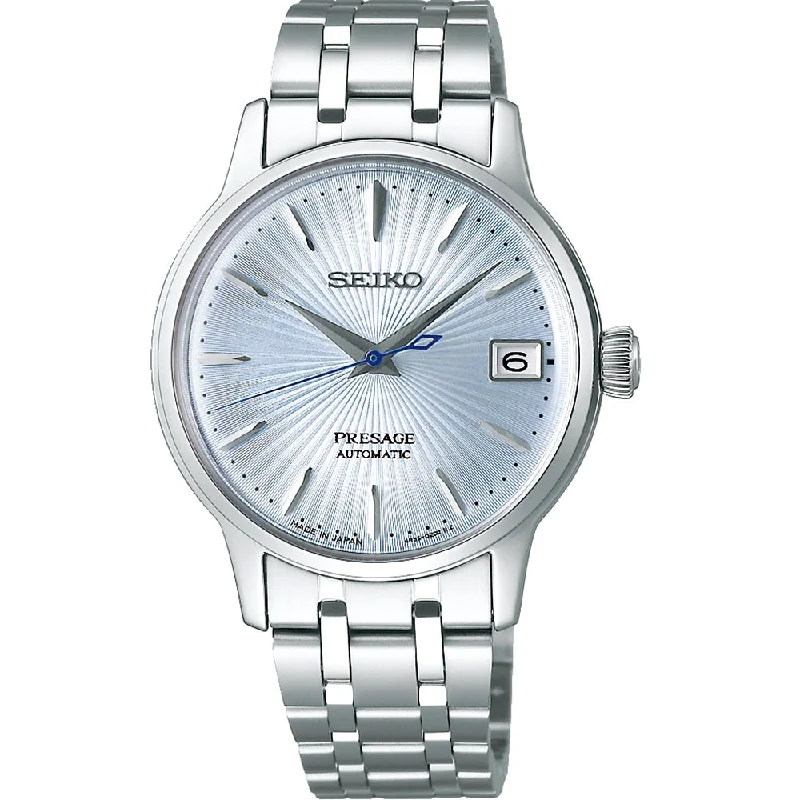 Men's Mechanical Watch Monogrammed-Seiko Presage SRP841J Cocktail Time Automatic
