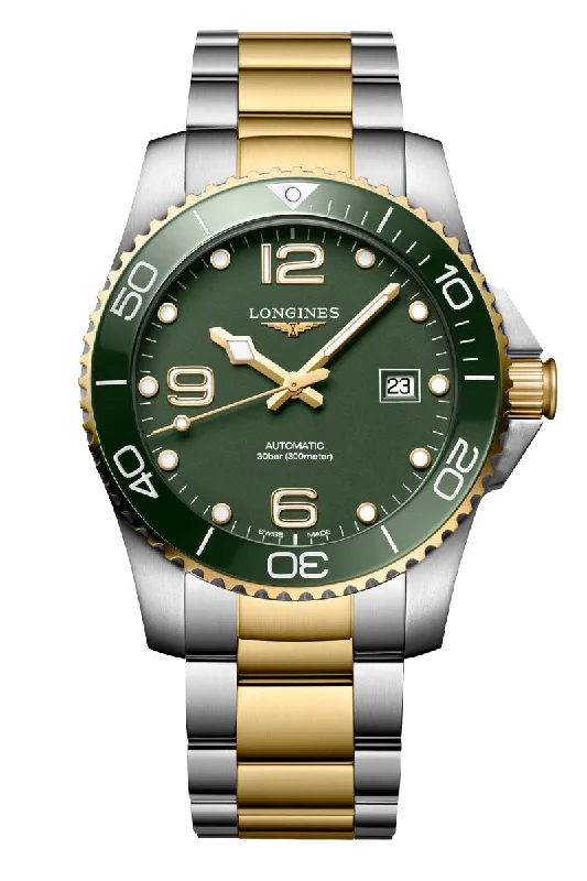 Men's Asian Made Design Dress Watches-Longines HydroConquest Bi-Color L3.781.3.06.7