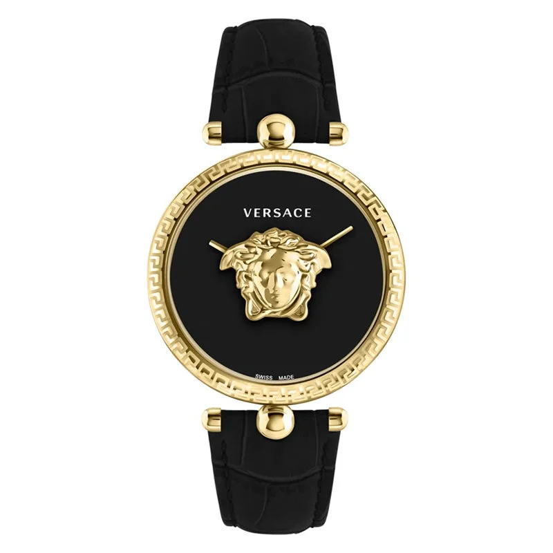 Men's Swiss Watch New Year's Eve Edition-Versace Ladies Watch Palazzo Empire 39mm Black Gold VECO02722