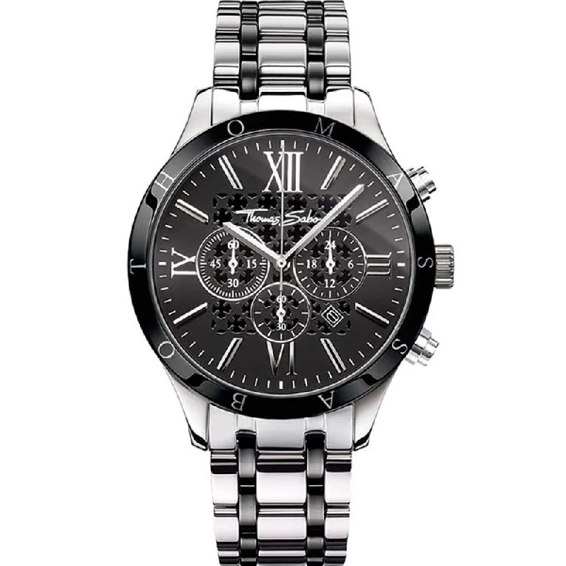 Men's Hand-Wound Design Digital Watches-Thomas Sabo TWA0139 Rebel Urban
