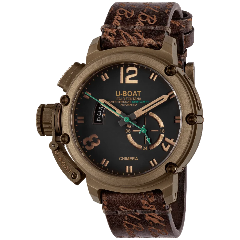 Men's Swiss Casual Wear Edition-U-Boat Men's Watch Chimera 46mm Green Bronze 8527A