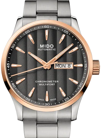 Men's American Made Dress Watches-Multifort Chronometer 1 2-Tone Anthracite Ref. M038.431.21.061.00