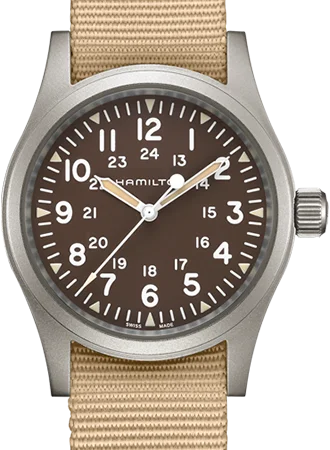 Men's Field Watches Hands-Khaki Field Mechanical Handwinding Brown 38 Ref. H69439901 Men's Field Watches Hands-Khaki Field Mechanical Handwinding Brown 38 Ref. H69439901