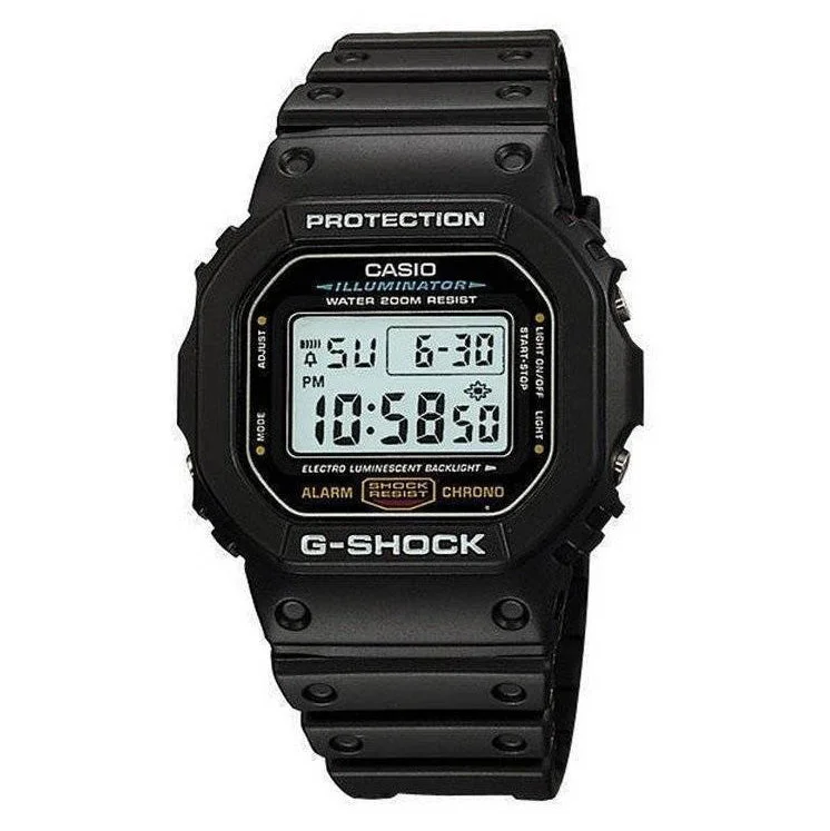 Men's German Made Digital Watches-Casio G-Shock Watch Men's Origin Black DW-5600E-1VDR